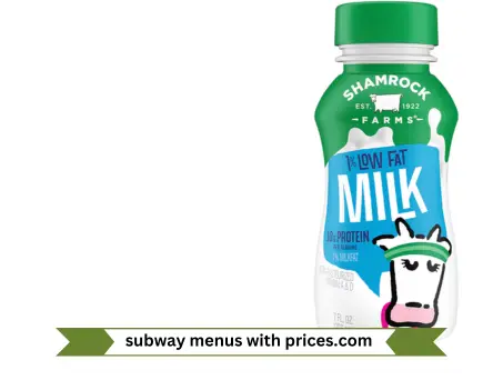 1 Low Fat Milk menu of Drinks